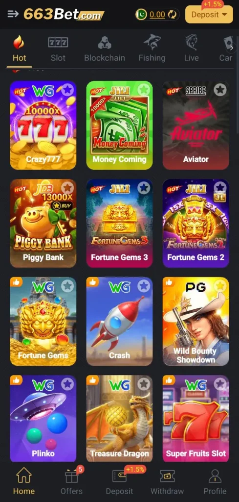 663bet-game-interface