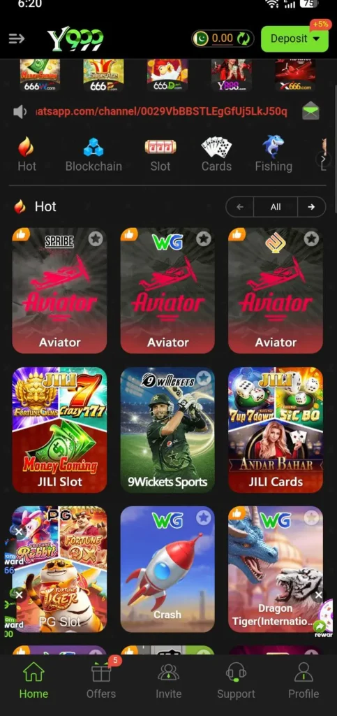 y555-game-interface
